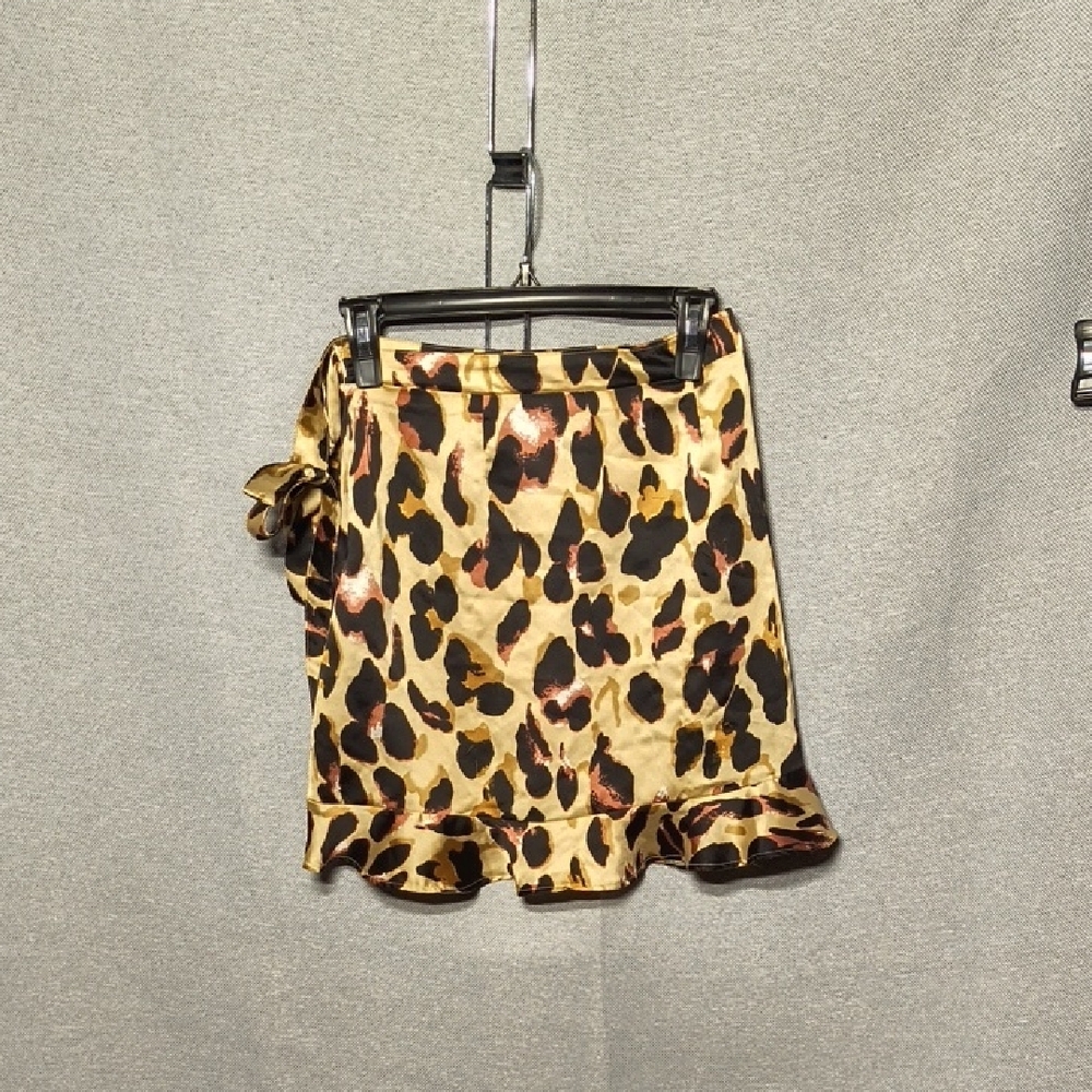 Leopard Print Ruffle Skirt - Picture 2 of 2
